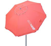Aktive 62245 - Ombrellone antivento con protezione UV50 Corallo | Dimensioni Ø220 cm, altezza regolabile | Antivento | Include borsa per riporlo con maniglia di trasporto