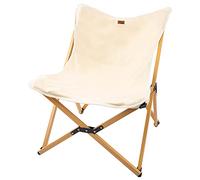 Aktive Glamping Folding Chair Beige 70 x 56 x 75 cm