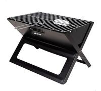 AKTIVE 63033 - Barbecue portatile e pieghevole a carbone in acciaio, con maniglia per il trasporto, misure 45 x 29 x 30 cm, facile da montare e trasportare, per campeggio, terrazza, balcone