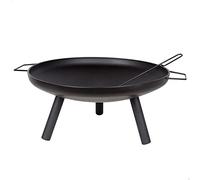 Aktive 63034 - Braciere portatile da esterno, con attizzatoio per alimentare il fuoco, materiale in ferro, resistente, misure Ø59x72,5x28cm, barbecue da esterno