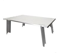AKTIVE 63056 Tavolo pieghevole da campeggio, 55 x 41 x 20 cm, alluminio, leggero e resistente, max. 20 kg, con custodia per il trasporto, con ancoraggi, campeggio, arrotolabile, esterno, tavolini
