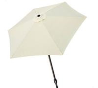 Aktive Ombrellone esagonale da giardino Ø 270 cm palo in alluminio Ø 38 mm altezza 240 cm crema