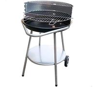 Barbecue a Carboni con Ruote Aktive Metallo smaltato 51 x 82 x 51 cm Nero