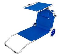 Aktive 2 In 1 Beach Day Folding Lounge 6x117x6 Cm Blu
