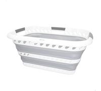 AKTIVE Cesto portabiancheria pieghevole 40 litri, Forma rettangolare, 61x43x28 cm, Pieghevole, Senza BPA, Contenitore portatile, Cesto portabiancheria pieghevole, Per casa, campeggio e picnic (63113)