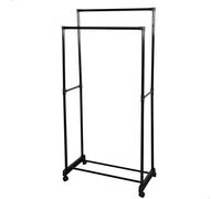 AKTIVE COLORBABY Max Home Scrivania con ripiano, 100x52x120 cm, 3 ripiani, Piano in legno, Struttura in acciaio nero, Ufficio e studio, Industriale, Piedini regolabili, Scrivanie (18421)