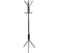 AKTIVE Max Home Appendiabiti da terra, 45x40x170 cm, Nero, Peso massimo supportato 8 kg, Con 8 ganci, Per cappelli, Cappotti, Accessori (18808)