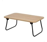 AKTIVE MAX Home Tavolo pieghevole, 53 x 30 x 22 cm, legno e acciaio, vassoio per letto, multiuso, divano, computer portatile, tavolino ausiliario, tavoli pieghevoli portatili, stile industriale