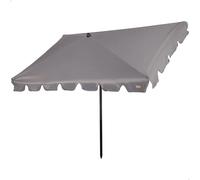 AKTIVE Ombrellone rettangolare con protezione solare, 200 x 125 cm, ombrellone per balcone e terrazza, palo inclinabile, protezione UV50 (61154)