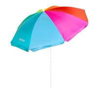 AKTIVE Ombrellone da spiaggia, Ø180 cm, con filtro UV 50, palo Ø22-25 mm, inclusa borsa per il trasporto, Ombrellone da spiaggia pieghevole, stampa multicolore, Spiaggia