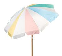 AKTIVE Ombrellone da spiaggia 200 cm, 8 stecche in fibra di vetro, Colori pastello,