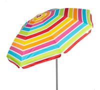 AKTIVE Ombrellone grande, 220 cm, Multicolore, Protezione UV50, Inclinabile e regolabile in altezza, Palo in acciaio, Tessuto Oxford, 8 pali, Ombrelloni grandi, Custodia con manico (62363)