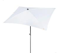 AKTIVE Ombrellone rettangolare, bianco, 180 x 120 cm, UV30, da balcone (62515)