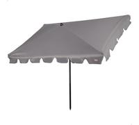 AKTIVE Ombrellone rettangolare con protezione solare, 200 x 125 cm, ombrellone per balcone e terrazza, palo inclinabile, protezione UV50 (61154)