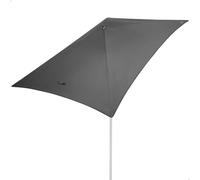 AKTIVE Ombrellone rettangolare, grigio, 180 x 120 cm, UV30, da balcone (62516)