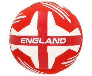 AKTIVE Pallone da calcio England, rosso e bianco (54354)