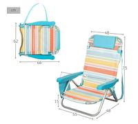 Aktive Sedia Da Spiaggia 62420 5 Positioncs 55x48x75 Cm