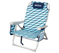 Aktive 62417 5 Positions Beach Chair Blu