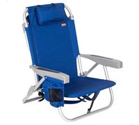 Aktive 62353 Xxl Low Folding Chair Multi-position 57x53x78 Cm Blu