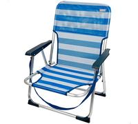 Aktive Sedia pieghevole fissa 53950 Alluminio 55x35x72 cm Bianco/Blu