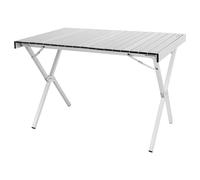 AKTIVE Tavolo pieghevole da campeggio, 108 x 71 x 72 cm, paraurti antiscivolo, piano e struttura in alluminio, portata 30 kg, pieghevole compatto, borsa trasporto maniglia spalla, tavoli pieghevoli