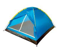 AKTIVE Tenda a cupola per 4 persone 210x240x130 cm, design igloo con doppio tetto e zanzariera, struttura in fibra di vetro, facile da montare e borsa inclusa (52551)
