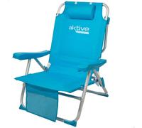 Aktive Zaino Sedia Pieghevole 5 Posizioni Alluminio 66x58x80 Cm