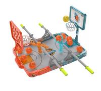 AKTOUR Cagnolino Giocattolo Gioco di tiro con Le Dita di Basket per 2 Giocatori Mini canestro da Basket da Tavolo Doppio tiro di Basket e Giocattolo di punteggio Camion Giocattolo (Sky Blue, 40.6X23.