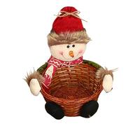 AKTOUR Cestino ornamentale a forma di gnomo da giardino, Babbo Natale, pupazzo di neve, caramelle, cestino per caramelle, decorazione natalizia, snack, decorazione da tavola, regalo, 1 pezzo,