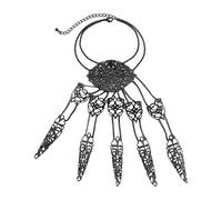 AKTOUR Charme Orecchini esagerati punk Halloween Tassel affusolato Unghie Catena posteriore Elegante e versatile Bracciale da indossare Semplice regalo di gioielli di fascia alta Bracciali (B, One Si