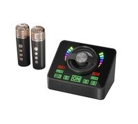 AKTOUR Chitarre per bambini per ragazzi di 4 anni con microfono wireless altoparlante a denti blu per casa festa in famiglia cantare attività all'aperto picnic Bulk 100 (BK1, taglia unica)