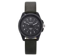 AKTOUR Cinturini per Orologi Da in pelle al quarzo casual Orologio da uomo con quadrante digitale minimalista Orologio da uomo Orologio da polso in pelle Cinturino da polso in acciaio Timer Da (GN, O