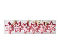 AKTOUR Coloranti Alimentari per Uova Sode a forma di stella a cinque punte Decorazione ' di Natale Puntelli Ciondolo stella rossa e Buoni Postali (B, One Size)