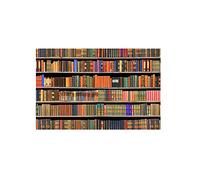 AKTOUR Coperta trapuntata per libri, fiori, zerbini, tappeti per porte sporche, per ingresso, porta d'ingresso, esterni, portico, tappetini con slip in poliestere interessante per libreria, coperta