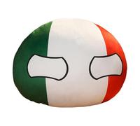 AKTOUR Cuscini luminosi cuscini decorativi Countryballs Eu/Germania/Regno Unito/Italia, cuscino a forma di bambola, cuscino da lancio Eu/Germania/Regno Unito/Italia, lenzuola di seta per capelli e