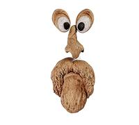 AKTOUR Decorazioni natalizie in vetro, decorazione per il viso, scultura artistica antica con albero di corteccia, con uomo per volti pasquali, decorazione per il viso, cortile, decorazione per la