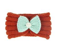 AKTOUR Elastici per capelli senza danni, colore elastico, per autunno caldo, tinta unita, fascia per capelli per bambini in lana con fiore, nastro per coda di cavallo, per capelli da donna (G, taglia