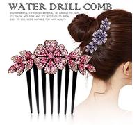 AKTOUR Fermaglio per capelli da donna con perle a coda di rondine, clip per capelli con strass, doppio fiore, resistente, per la cura dei capelli, graziose mollette per capelli per ragazze adolescenti