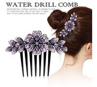 AKTOUR Fermaglio per capelli da donna, con perle a coda di rondine, con strass, doppio fiore, resistente, per la cura dei capelli, graziose mollette per capelli per ragazze adolescenti con parole (H,