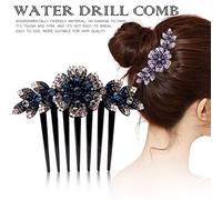 AKTOUR Fermaglio per capelli da donna con perle a coda di rondine, con strass, doppio fiore, resistente, per la cura dei capelli, graziose mollette per capelli per ragazze adolescenti con parole (D,
