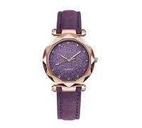 AKTOUR Ft500wc Scala Punteggiato Piccolo Orologio Punto Satinato con Donne Romane Orologio Punto Scala Cintura Orologio Piccolo Orologio Orologi Economici per Uomo, Viola, misura unica