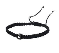AKTOUR Gemma 10 Mm con cordino iniziale per donna, uomo, ragazzi, ragazze, ragazzi, corda intrecciata a mano, gioielli minimalisti, abbinamenti di coppia Materiale per Bracciali (A, One Size)