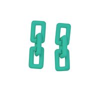AKTOUR Gioielli Etnici Antichi Orecchini da donna in acrilico francese di in colore retrò Orecchini eleganti Orecchini Cerchio Piccoli (Green, One Size)