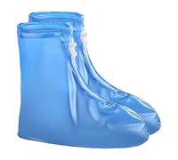 AKTOUR Impermeabile compatibile con giacca da moto, copriscarpe, per donne e bambini, copriscarpe, stivali impermeabili per adulti (blu, M)