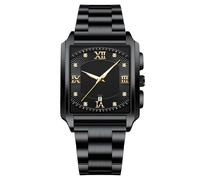 AKTOUR Orologi Da in Oro da uomo d'affari di lusso Artigianato metallico Quadrante trasparente ad alta tecnologia Zaffiro come il cristallo Design scheletro Estetica moderna Funzione al quarzo (F, 5X