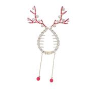 AKTOUR Pettini per capelli da donna e fermagli per capelli, accessori natalizi per capelli, gioielli, decorazioni natalizie, confezione (A, taglia unica)