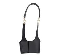 AKTOUR Piccolo portabottiglie protettivo per bottiglia d'acqua, in pelle PU, per campeggio, shopping, viaggi, per dispensa (A, 33,5 x 7,5 cm)