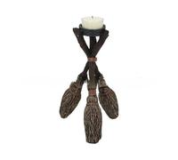 AKTOUR Portacandele in resina per tarocchi, statuetta decorativa artistica per magica decorazione da scrivania, portacandele infinito (nero, taglia unica)