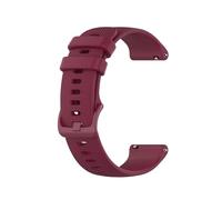 AKTOUR Sne039 Cinturino sportivo in silicone TPU a prova di sudore tinta unita con comoda regolazione e ampia compatibilità Bm6838-09x, vino, misura unica