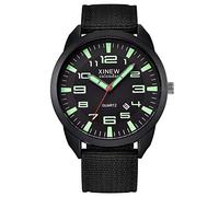 AKTOUR Tech Watches for Men Calendar Strap Semplice Nylon Luminoso Quadrante Orologio da uomo Gwg-1000, A1, misura unica